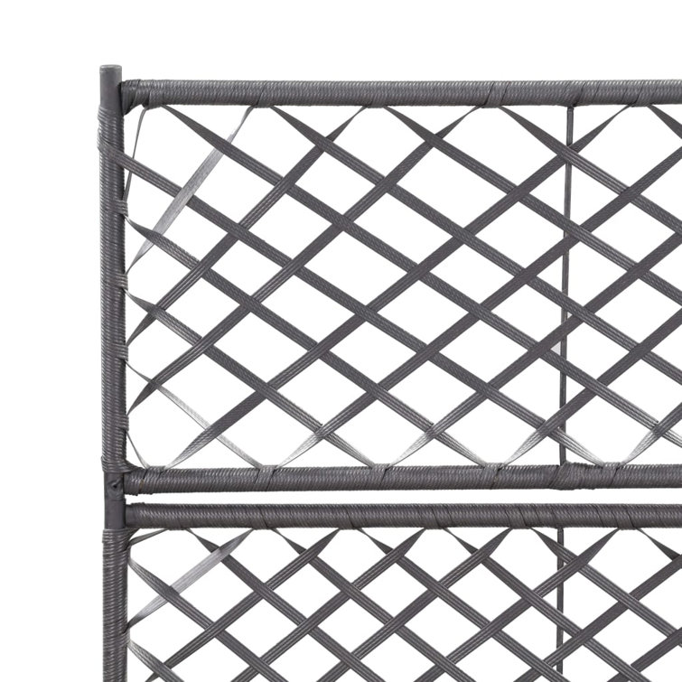 Freeport Park Newsome Rattan Planter Box with Trellis & Reviews